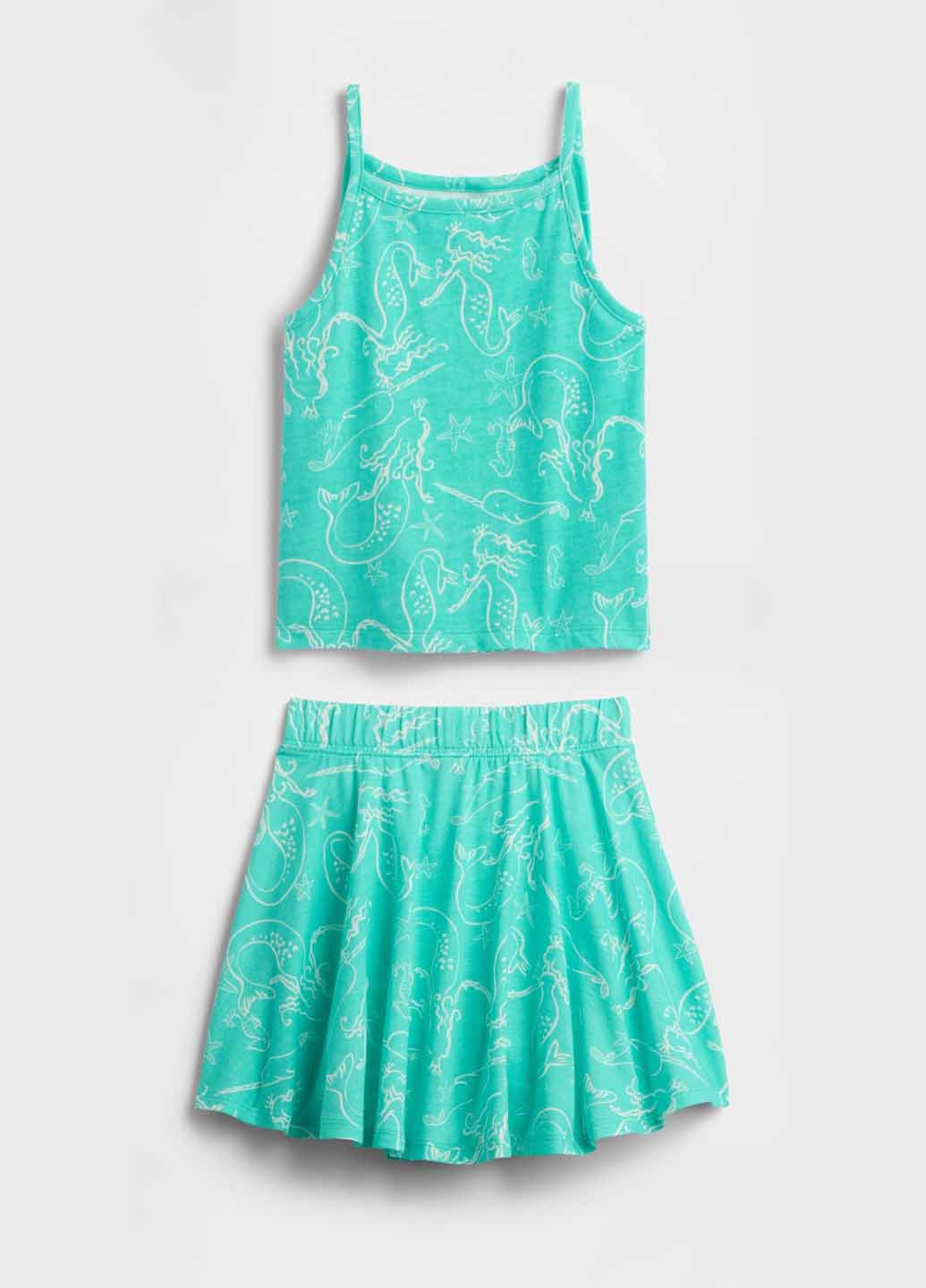 Зелений літній комплект (майка, спідниця-шорти) Gap