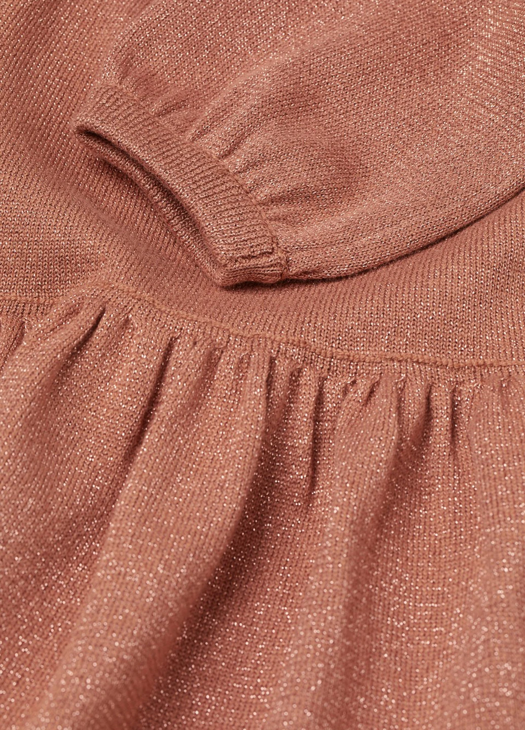 Розово-коричневое платье H&M (303057217)