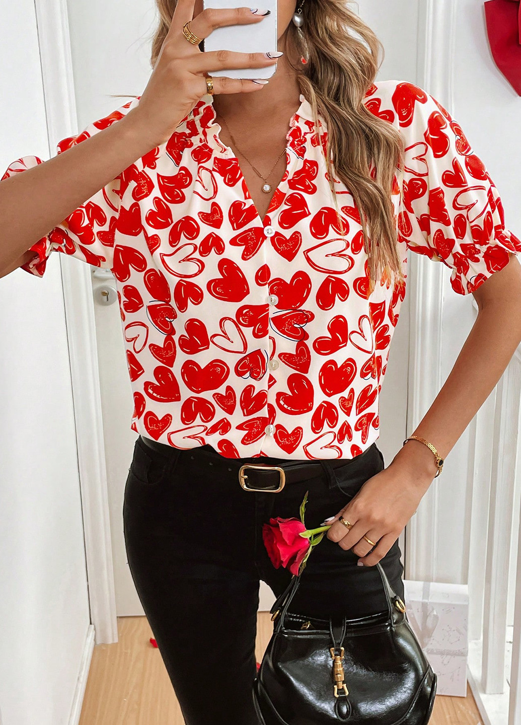 Белая блуза SHEIN