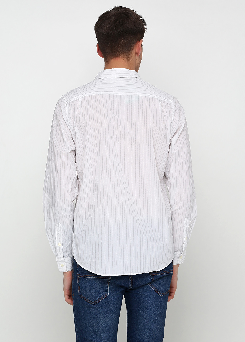 Белая рубашка в полоску Ralph Lauren