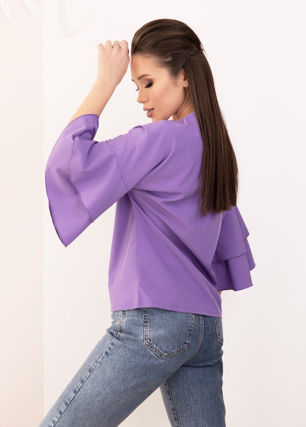 Фиолетовая демисезонная блузы ISSA PLUS