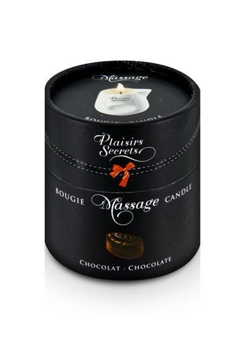 Масажна свічка Chocolate (80 мл) Plaisirs Secrets (252383391)