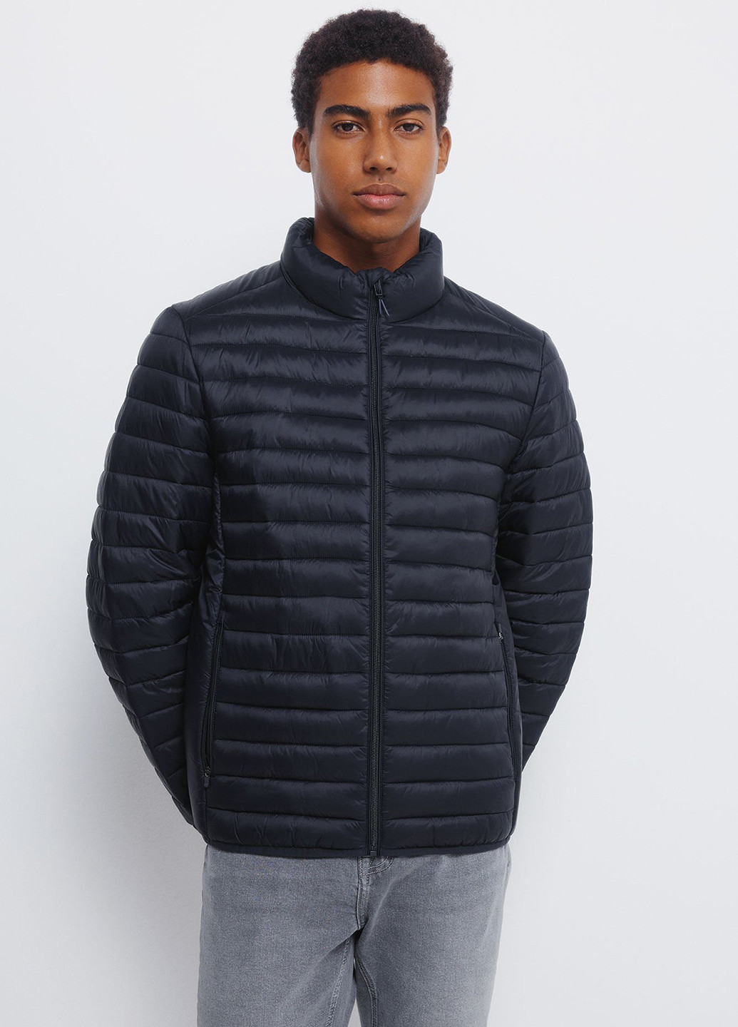 Темно-синяя демисезонная куртка Springfield