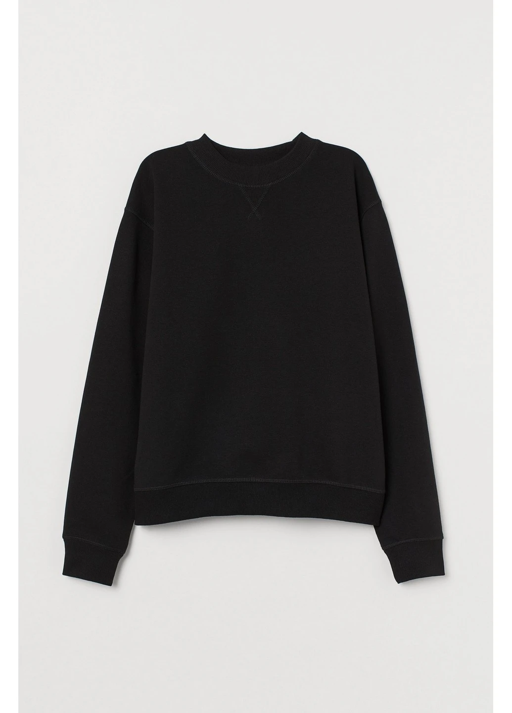 Чорний світшот H&M однотонний (246388868)