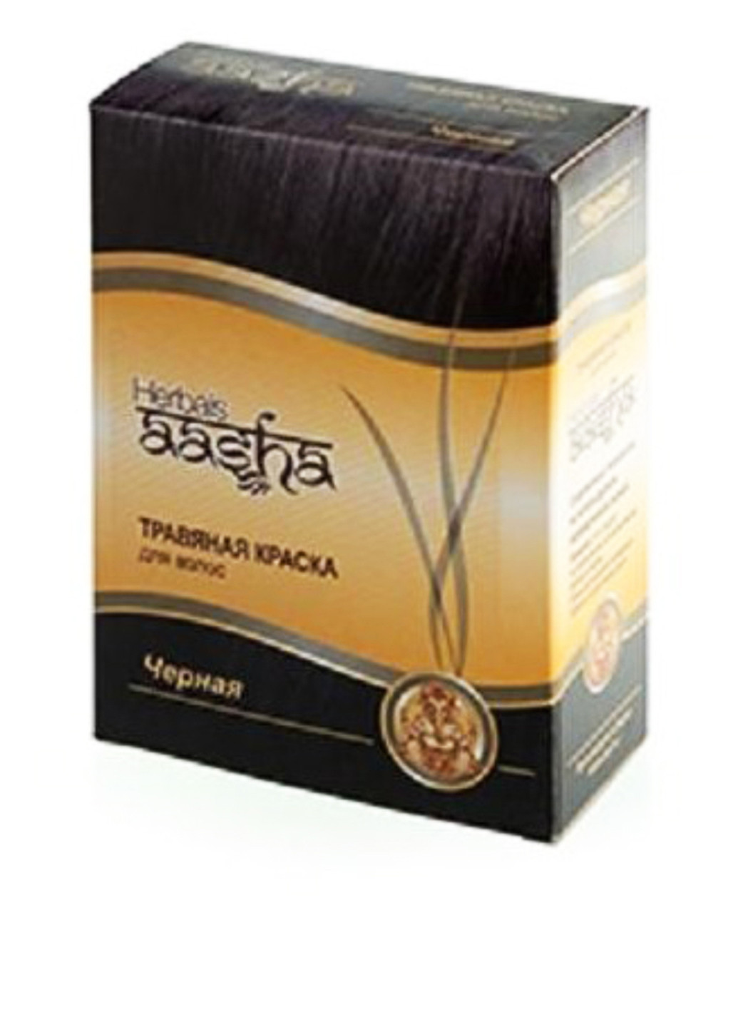 Трав'яна фарба для волосся "Чорний" 60 г Aasha Herbals (83219879)