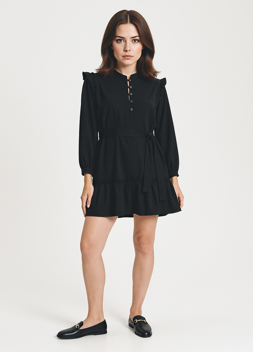 Чорна кежуал сукня Reserved однотонна