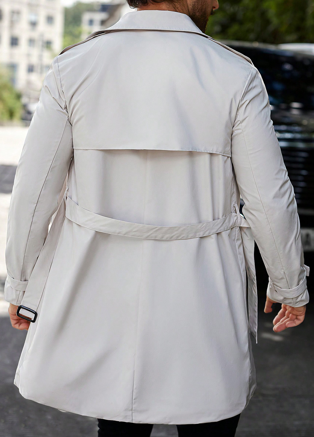 Плащ SHEIN тренчкот на пуговицах приталенный (340649048)