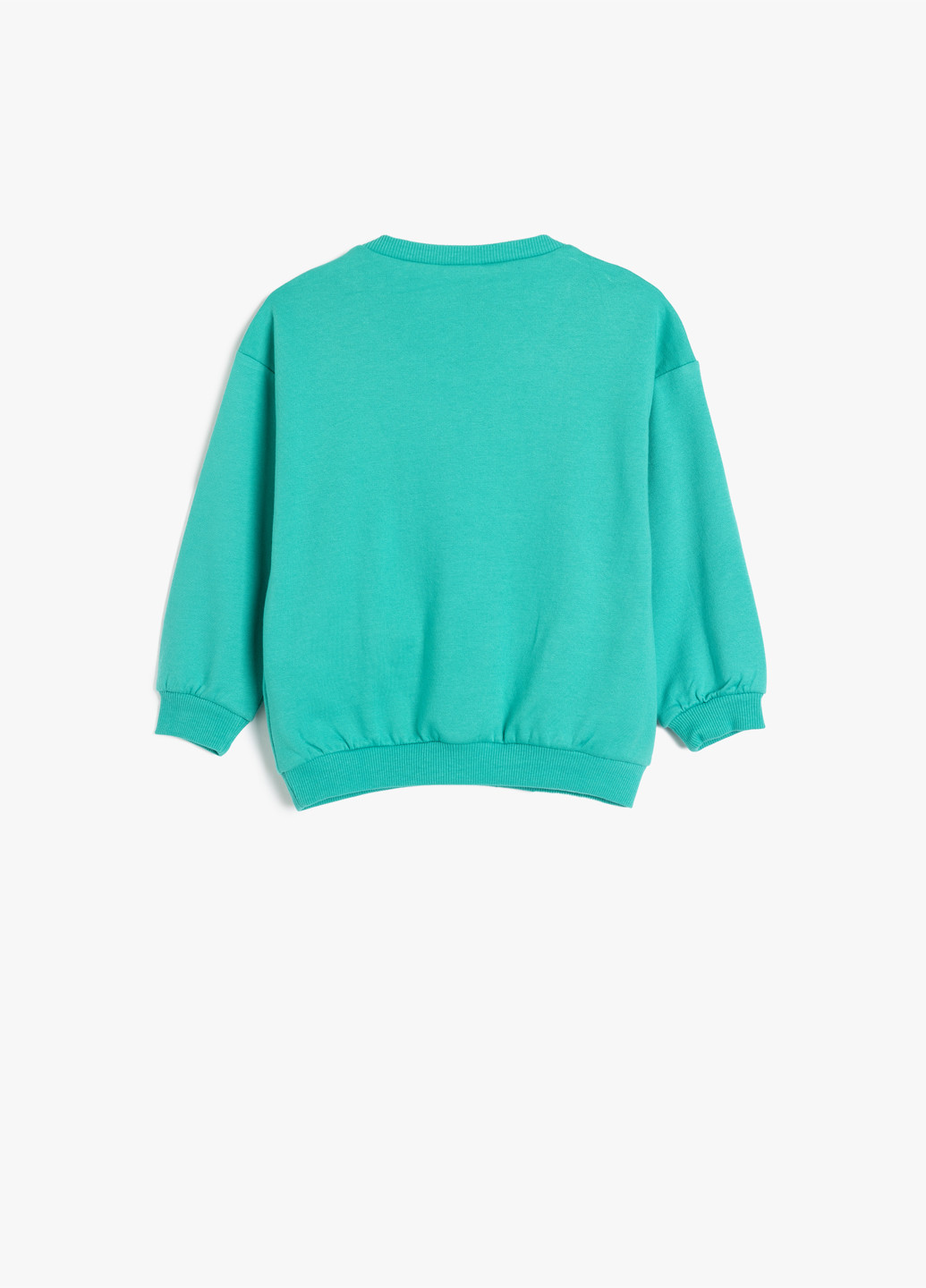 KOTON світшот малюнок світло-зелений кежуал бавовна