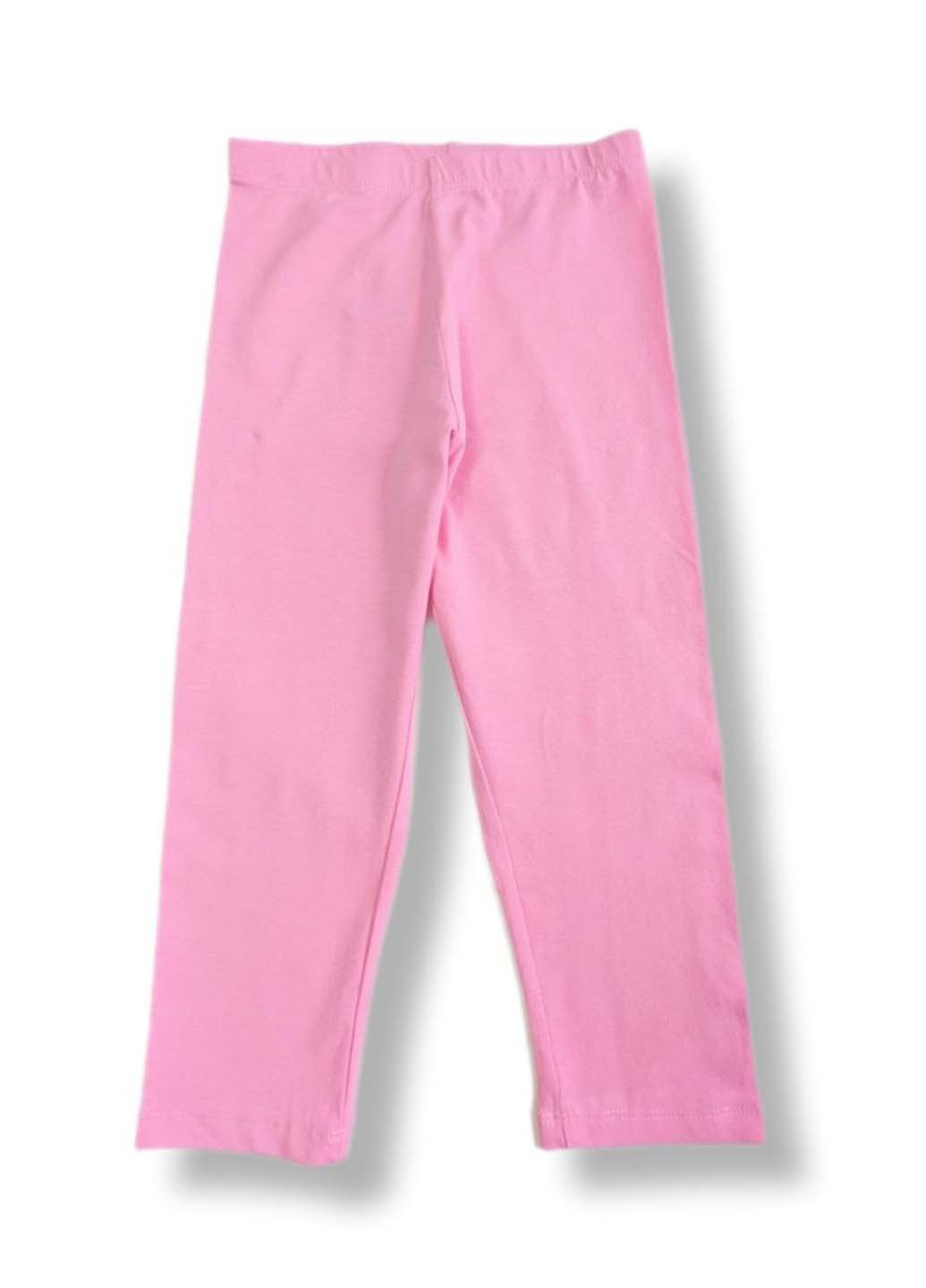 Розовые демисезонные леггинсы H&M