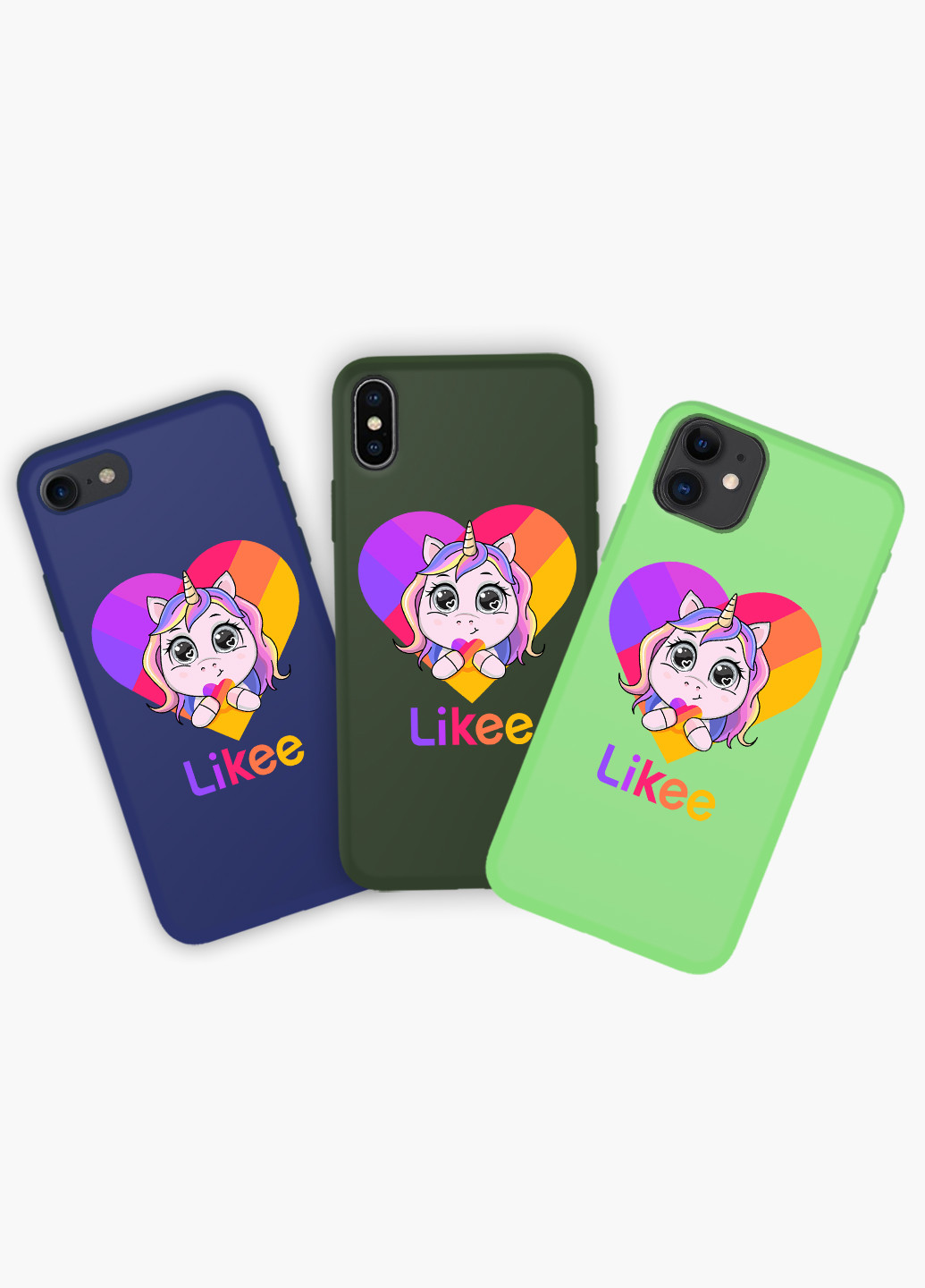 Чохол силіконовий Apple Iphone 8 plus Лайк Єдиноріг (Likee Unicorn) (6154-1593) MobiPrint (219535467)