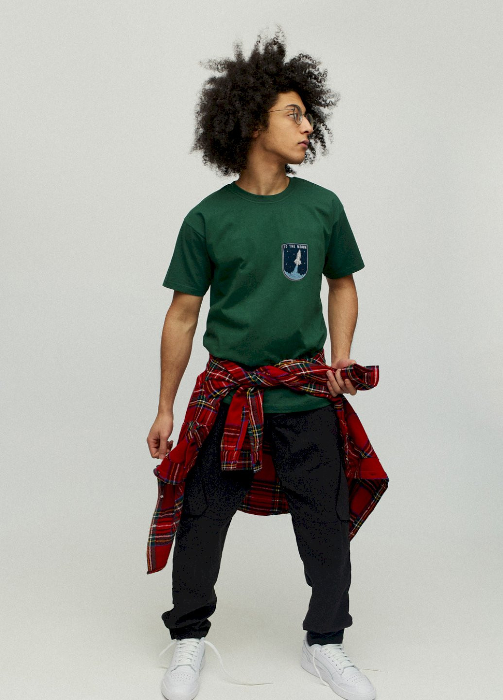 Темно-зеленая футболка мужская YAPPI