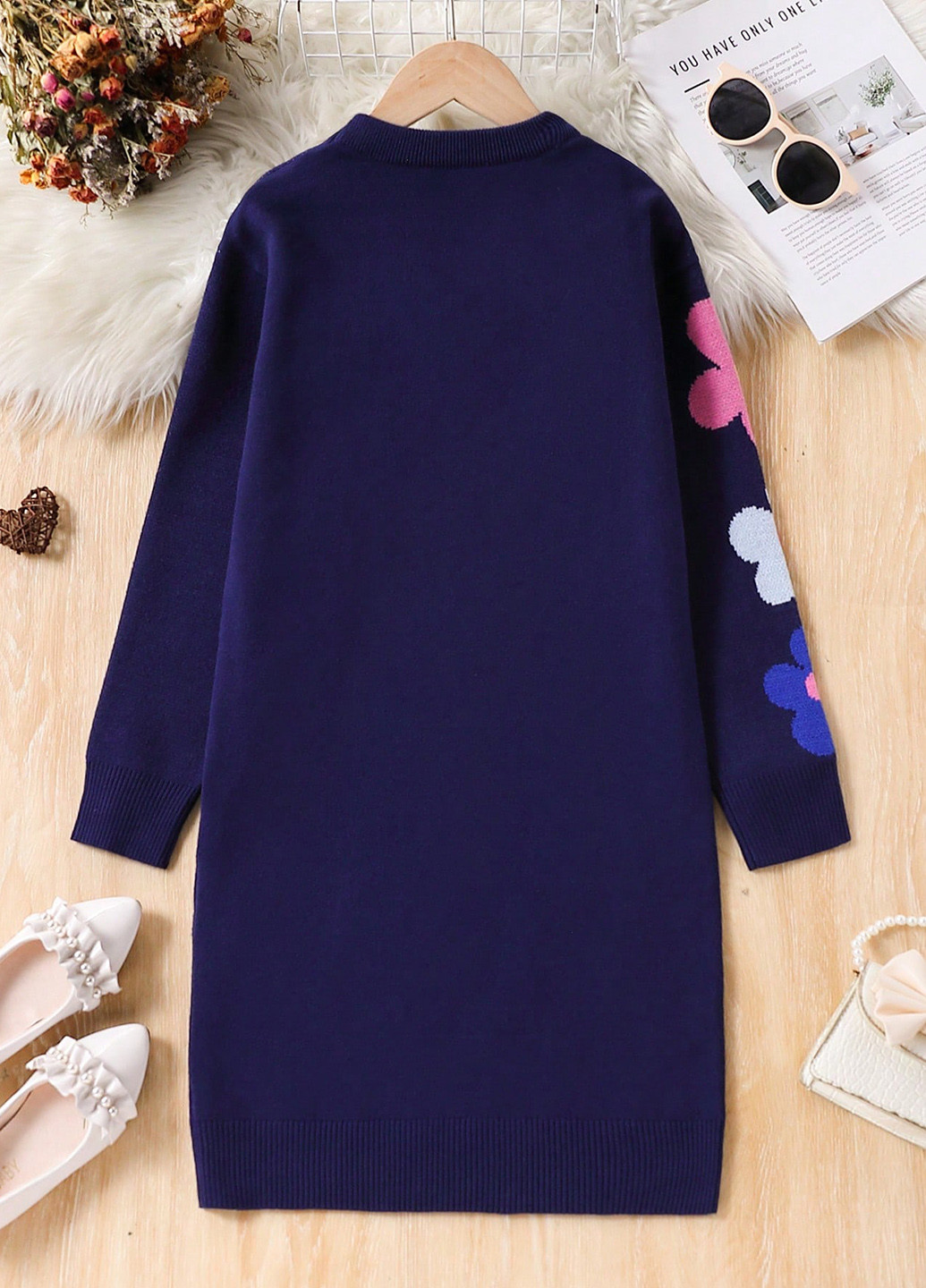 Темно-синя сукня SHEIN (339506994)