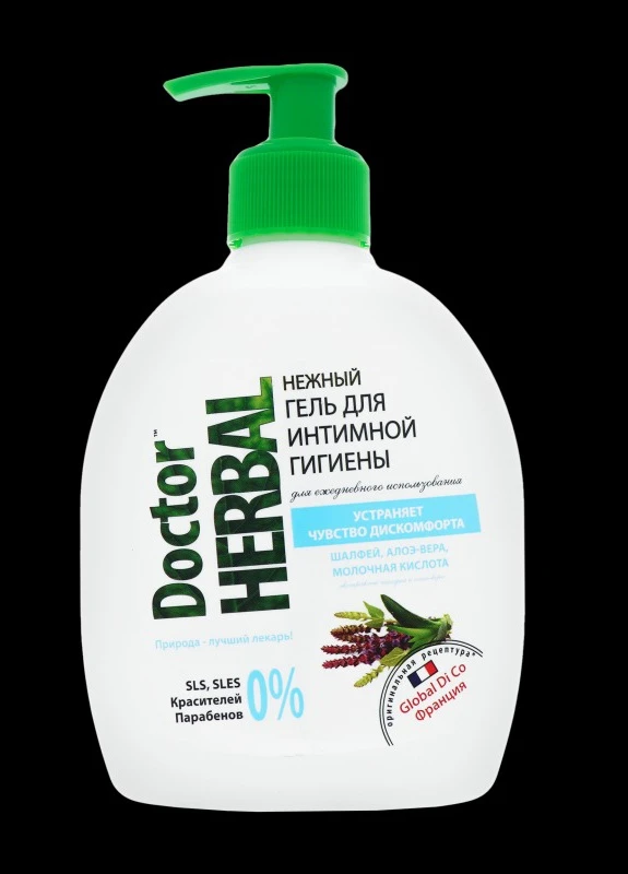 Гель для інтимної гігієни DOCTOR HERBAL (Доктор Хербал) ніжний Шавло і но віра 300 Dr Herbal (248057379)