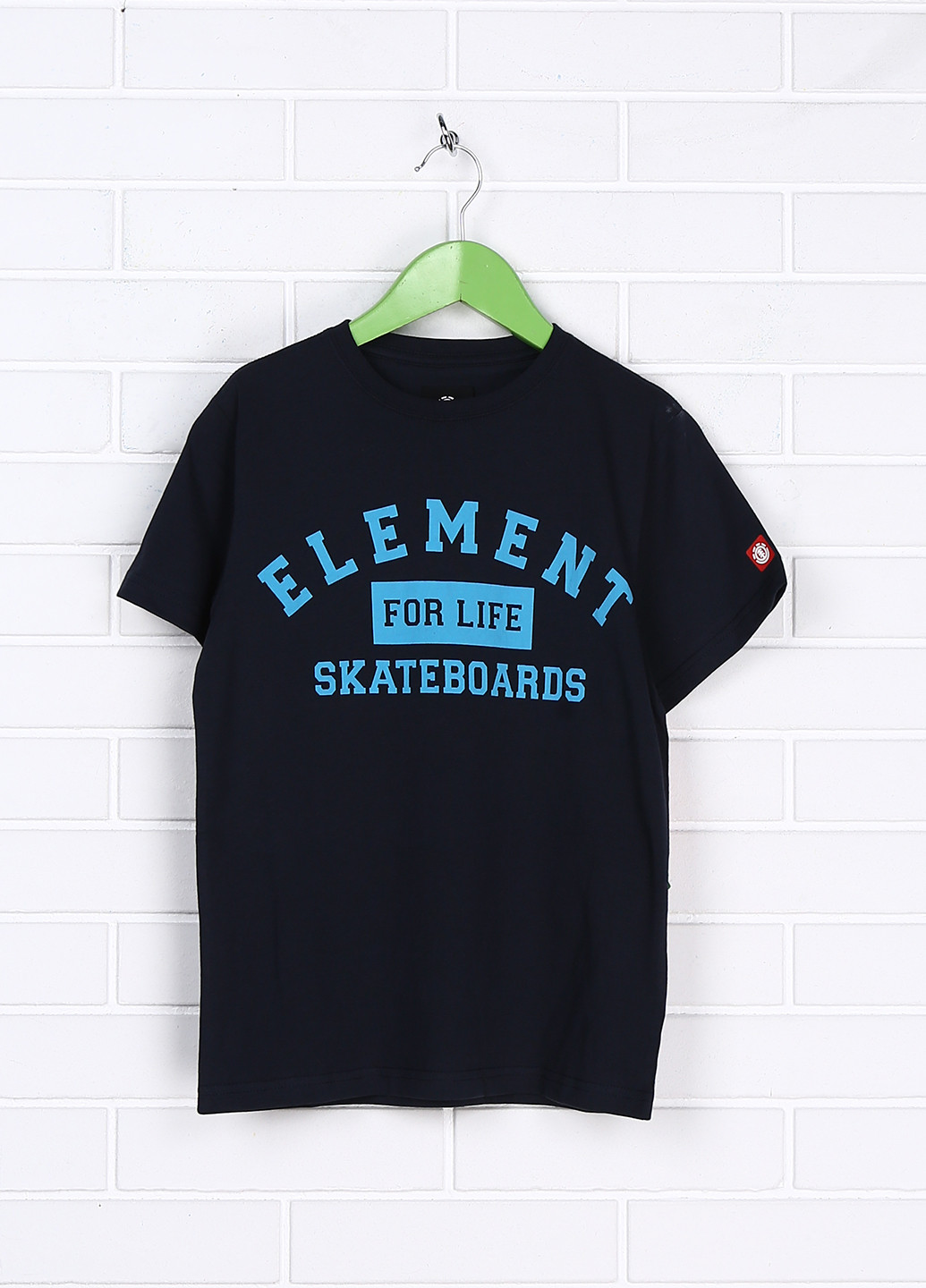 Темно-синяя летняя футболка с коротким рукавом Element