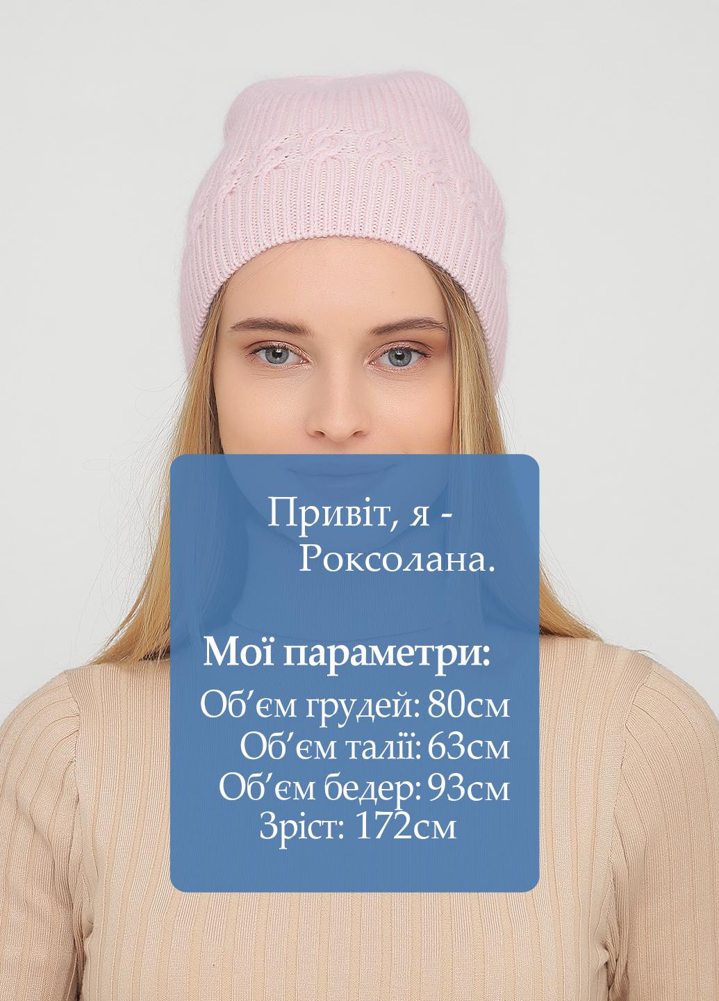 Тепла зимова ангорова жіноча шапка без підкладки 340168 Merlini (250126148)