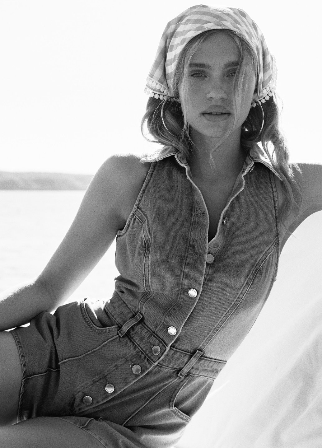 Комбинезон Gepur комбинезон-шорты однотонный голубой денил хлопок