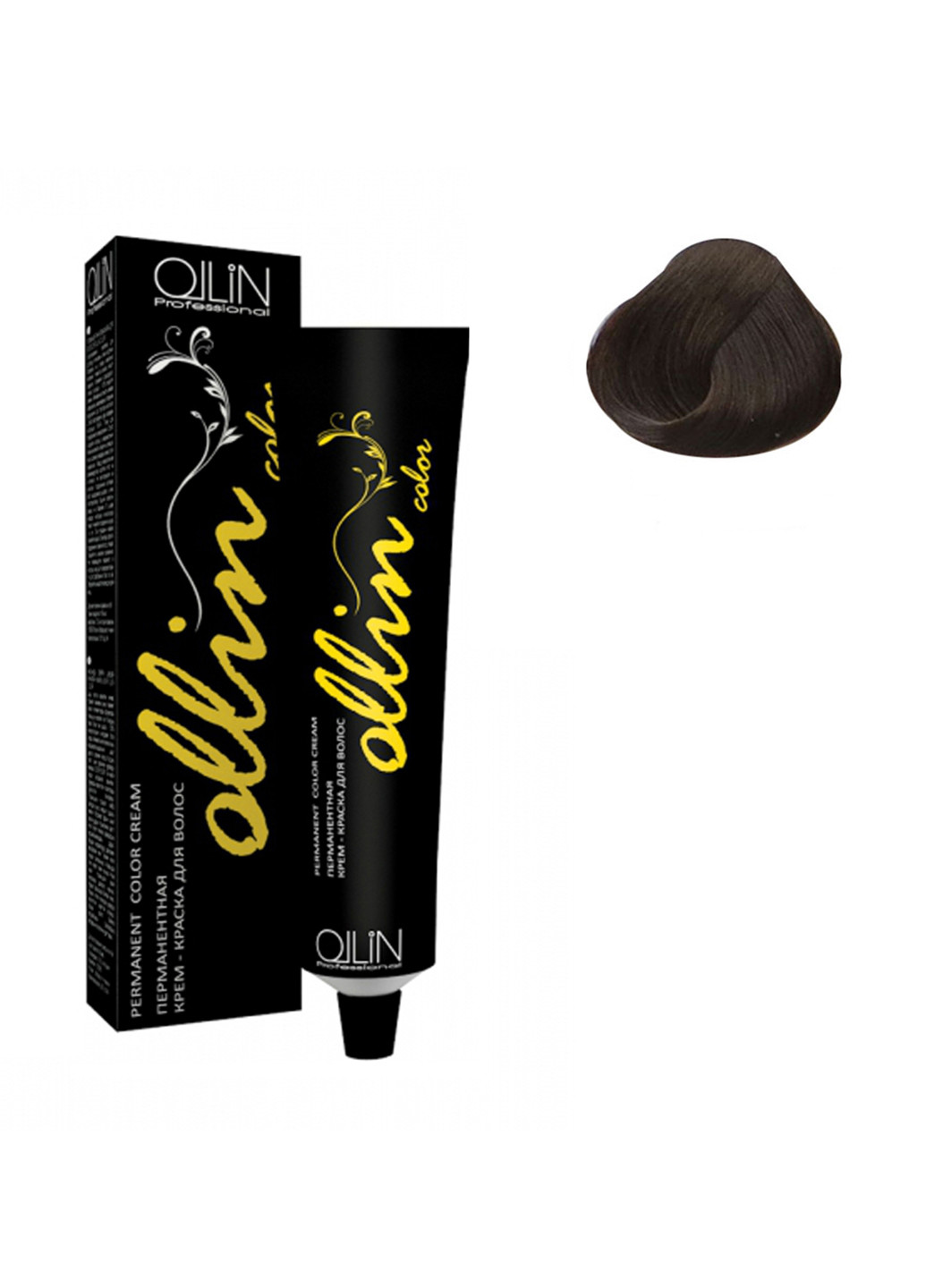 Перманентная крем-краска для волос Permanent Color Cream 5/7 Светлый шатен коричневый Ollin Professional (88092174)