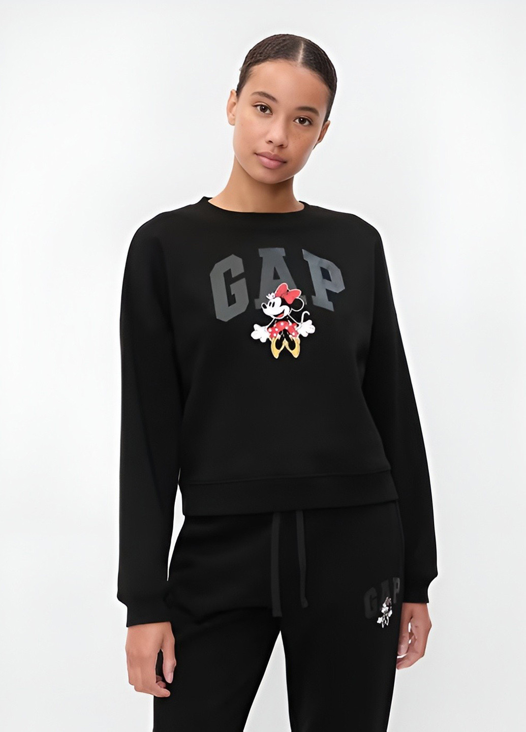 Чорний світшот Gap персонажі без декору (369569821)