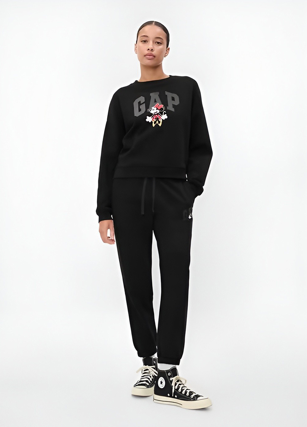 Чорний світшот Gap персонажі без декору (369569821)