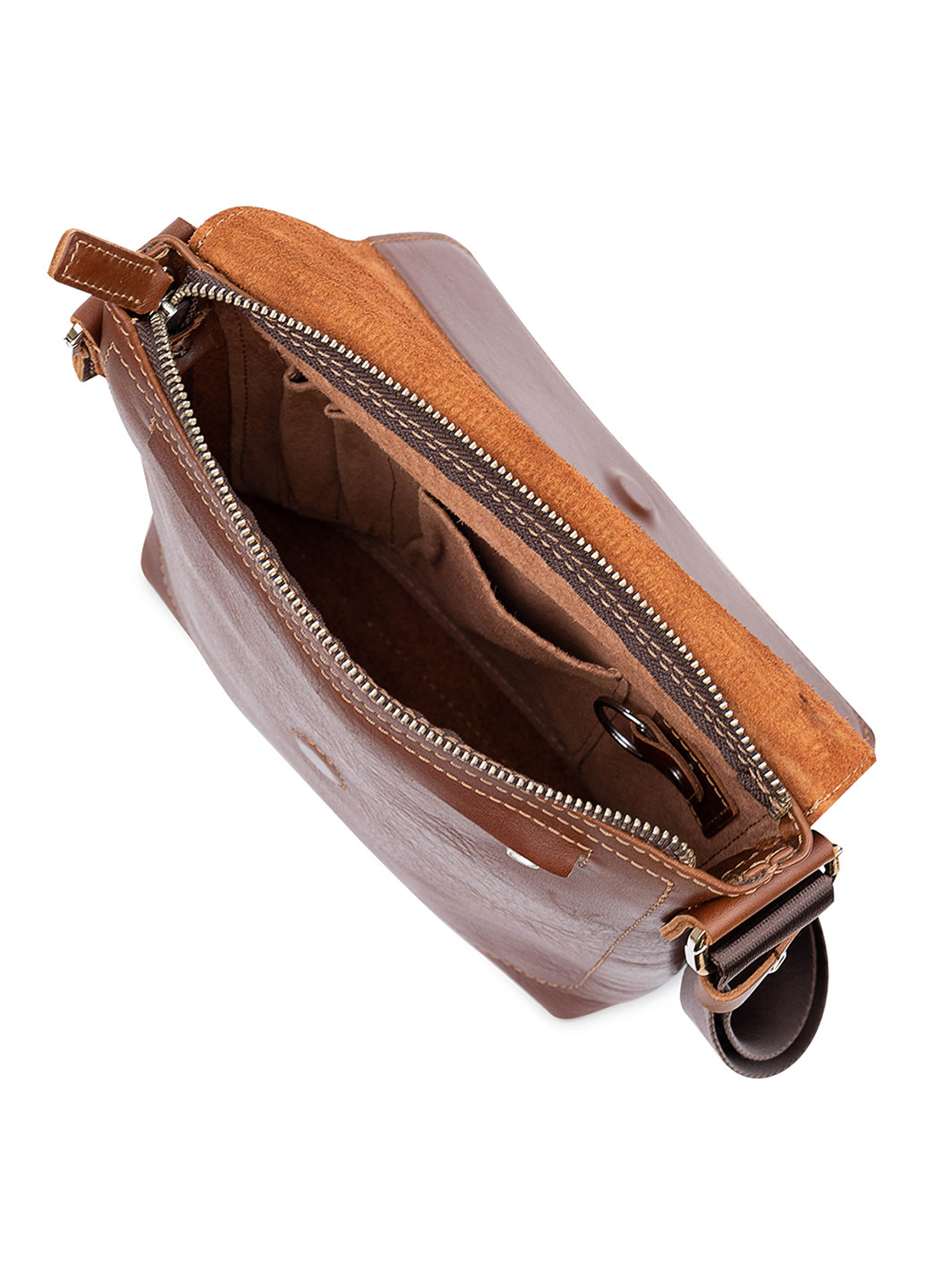 Чоловіча шкіряна сумка через плече 24х24х5 см Grande Pelle (252129922)