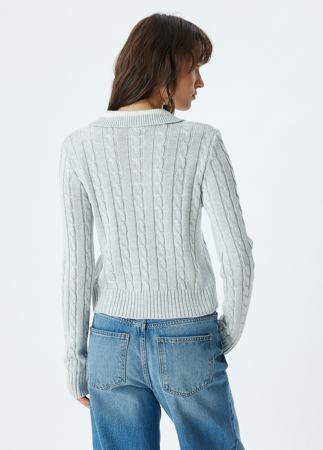 Серый демисезонный свитер KOTON