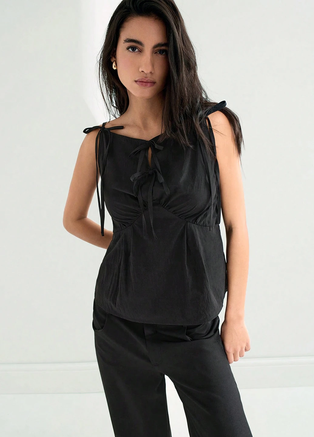 Чёрная блузка SHEIN