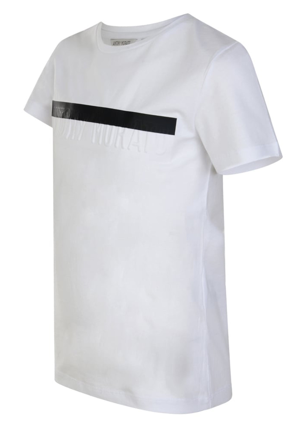 Белая летняя футболка с коротким рукавом Antony Morato