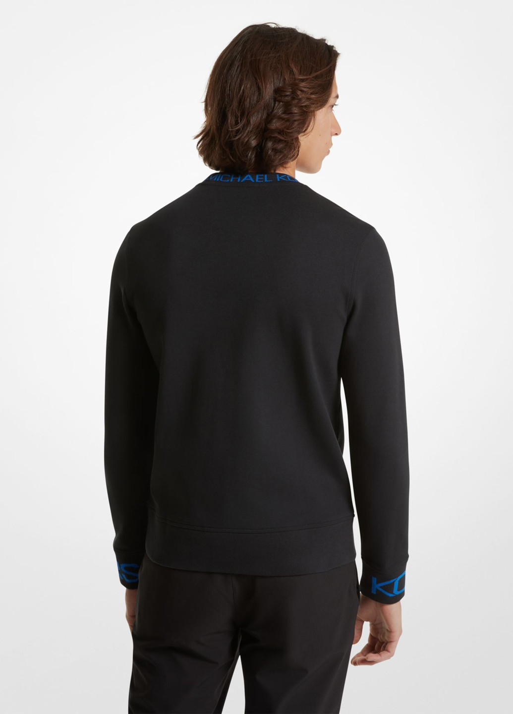 Чорний світшот Michael Kors логотип без декору (303351195)