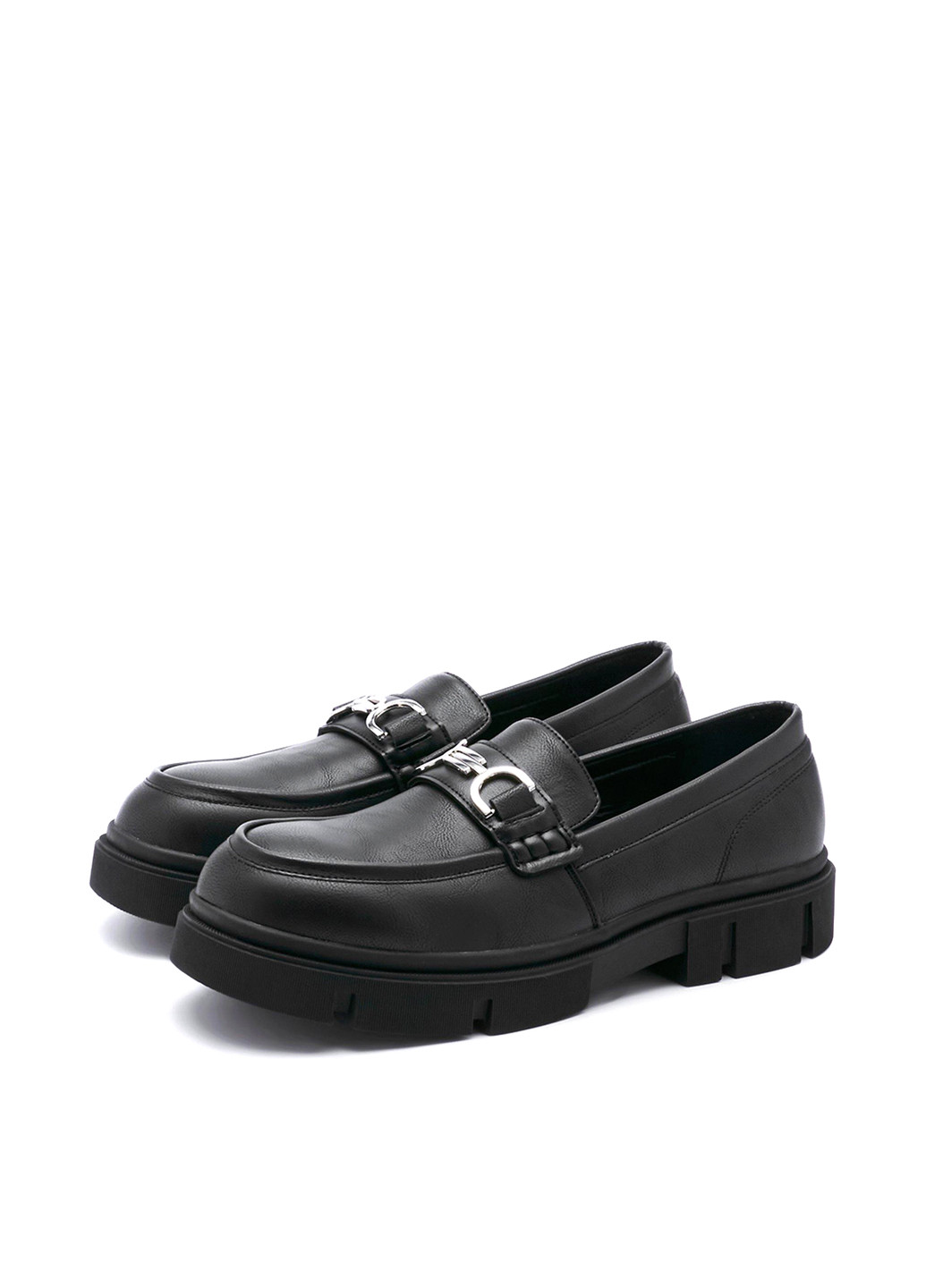 Boohoo Туфлі лофери чорний з штучна шкіра, великобританія — демісезон (258926481)
