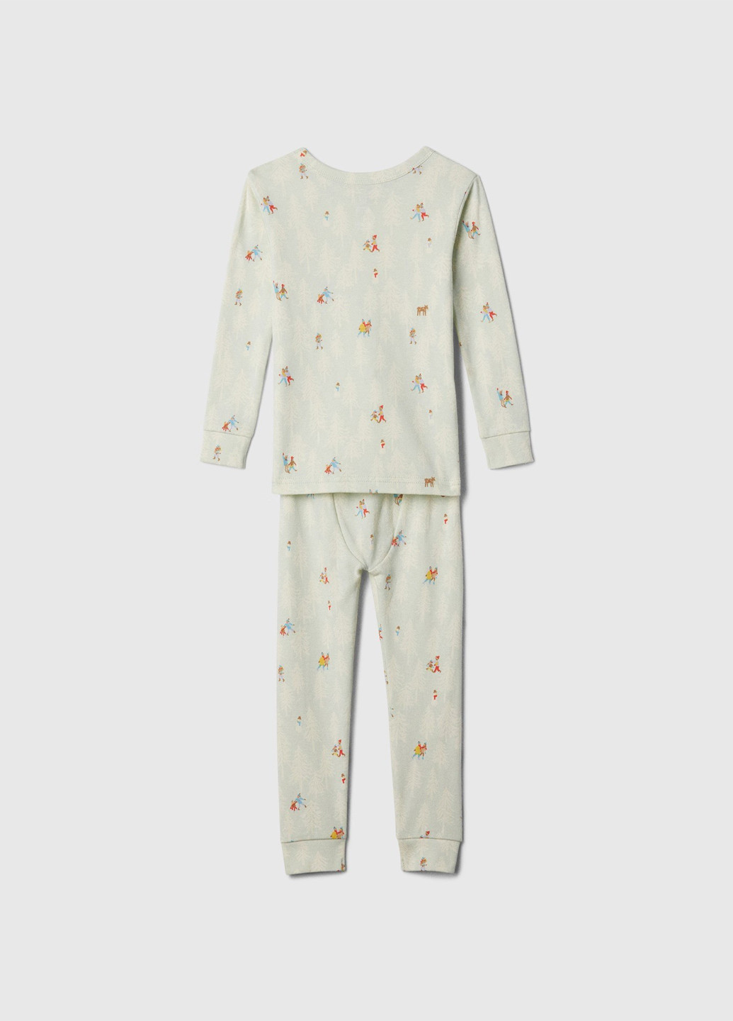 Світло-зелена всесезон піжама (лонгслів, штани) лонгслів + брюки Gap