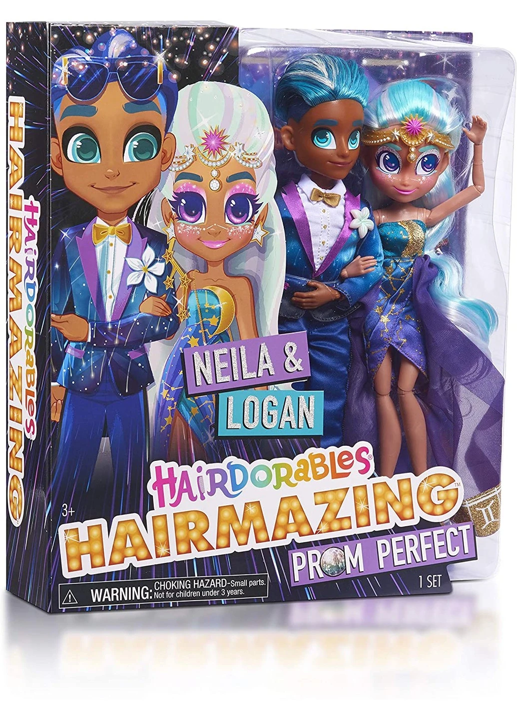 Ігровий набір ляльок Хердораблс Hairdorables Hairmazing Neila & Logan Нейла та Логан Ідеальний випускний (23916) Just Play (255254819)