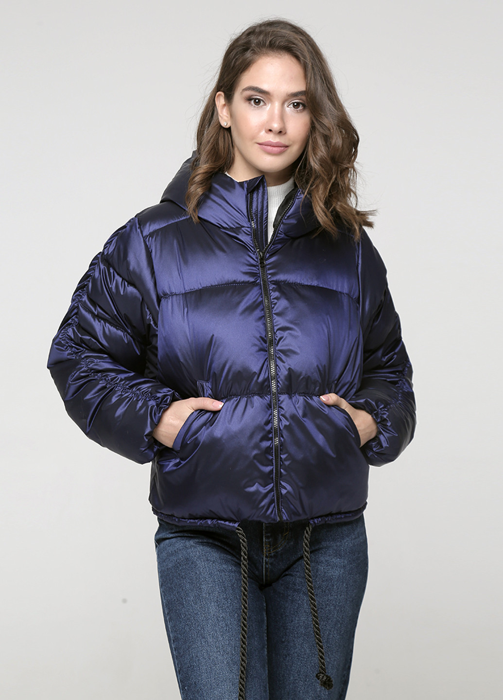 Темно-фиолетовая зимняя куртка Margerry
