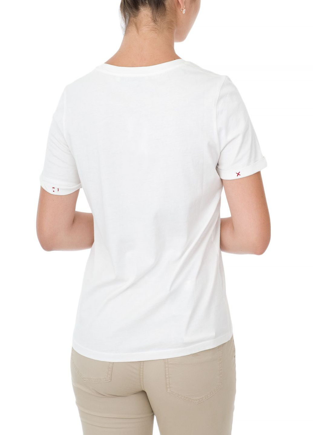 Белая летняя футболка Oui