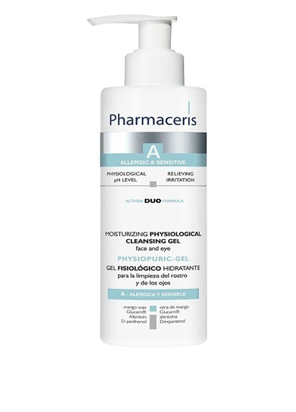 Гель зволожуючий фізіологічний для обличчя, 190 мл Pharmaceris (160878986)