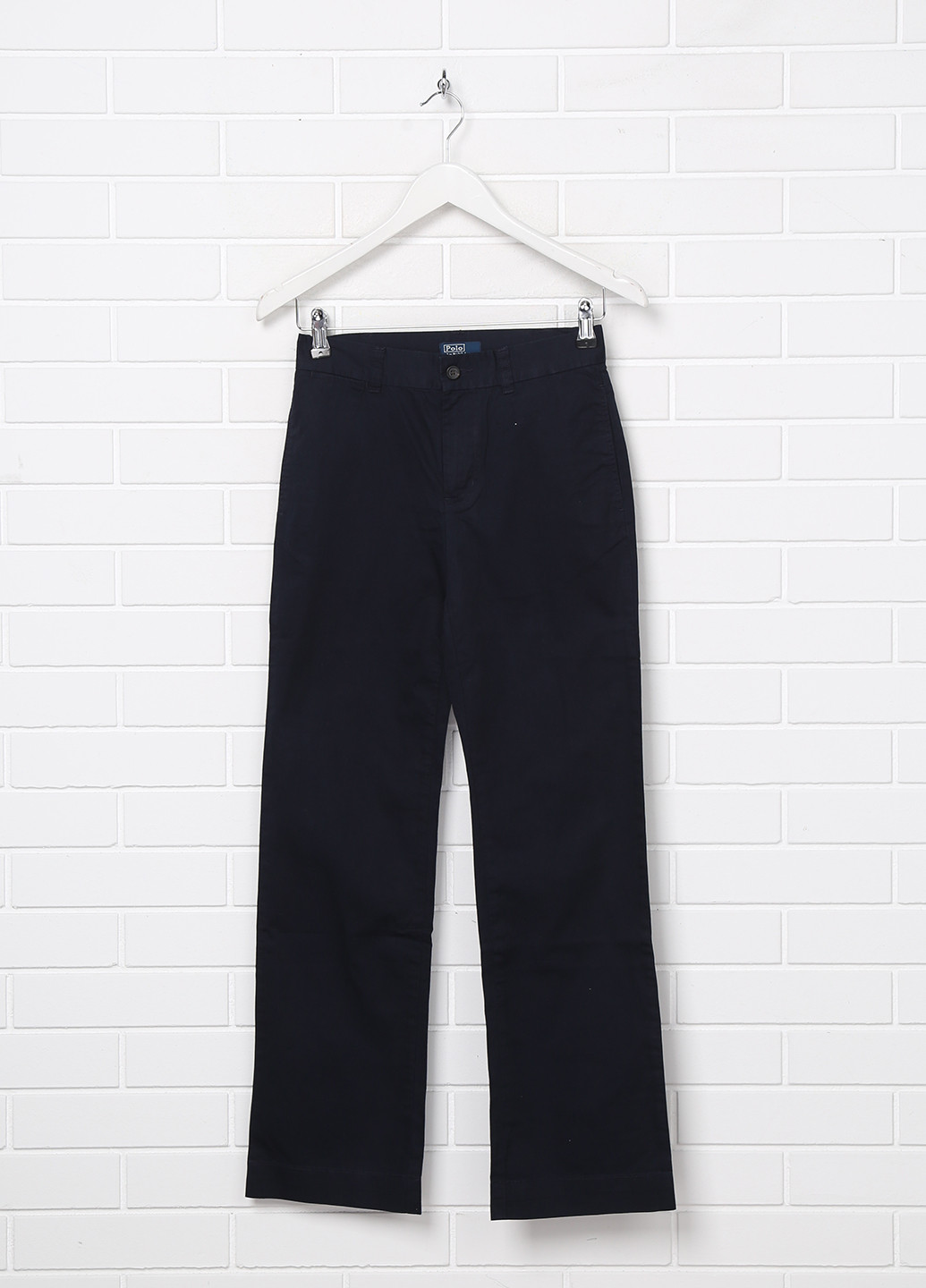 Темно-синие кэжуал демисезонные брюки со средней талией Ralph Lauren
