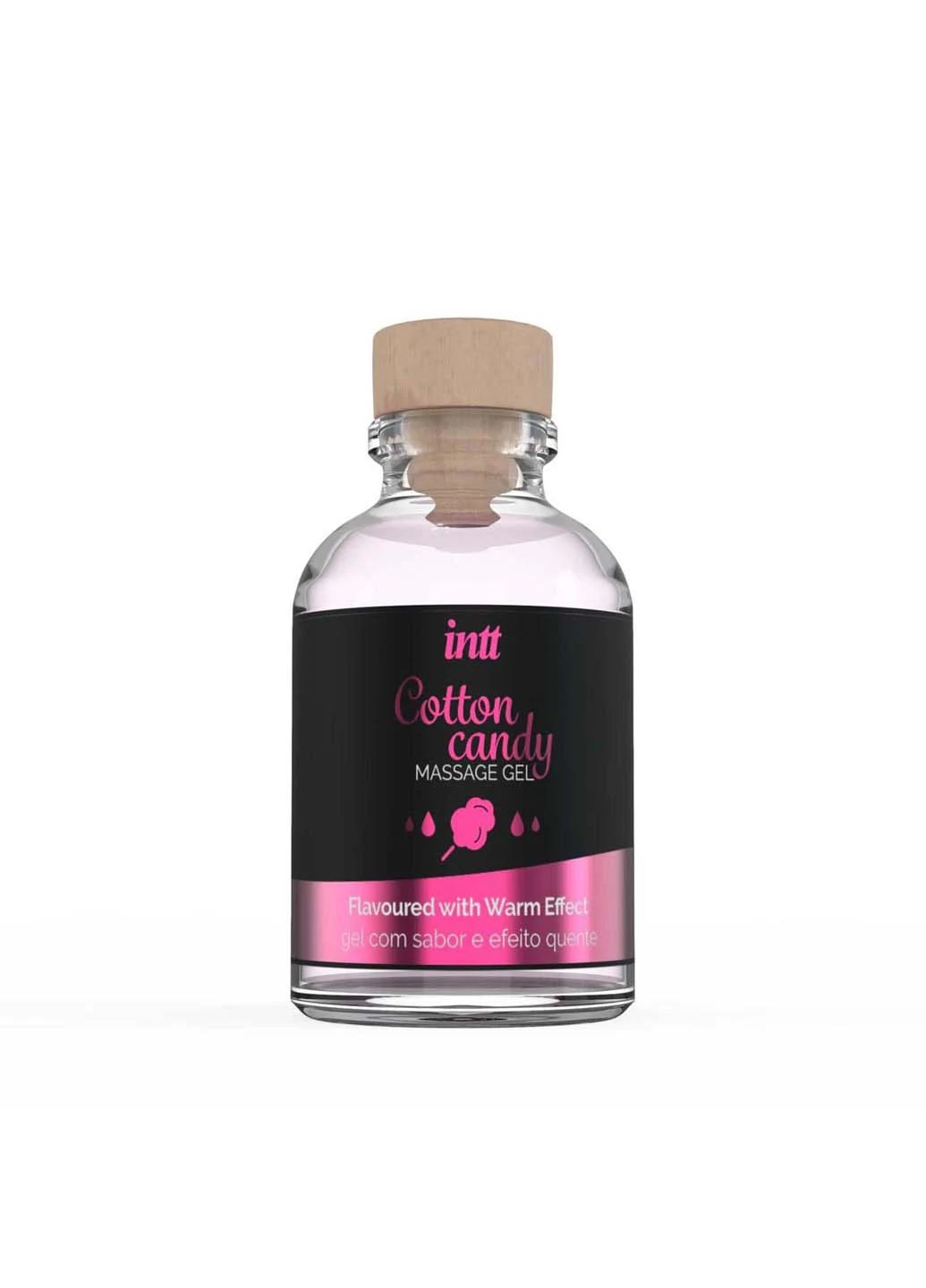 Масажний гель зі смаком солодкої вати Cotton Candy 30 мл Intt (256170718)