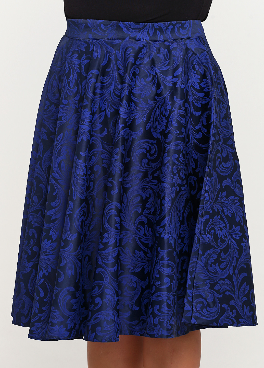 Синяя кэжуал с рисунком юбка ANVI клешированная