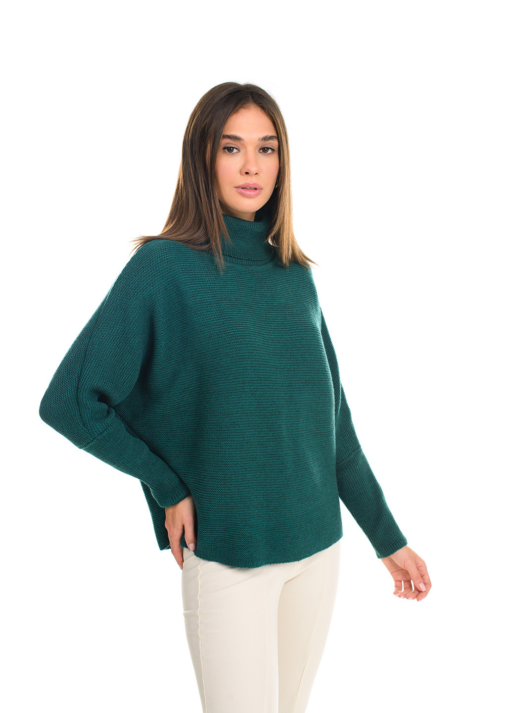 Темно-зеленый демисезонный свитер SVTR