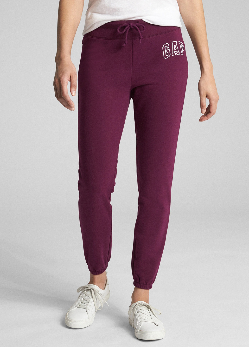 Фиолетовые спортивные демисезонные джоггеры брюки Gap
