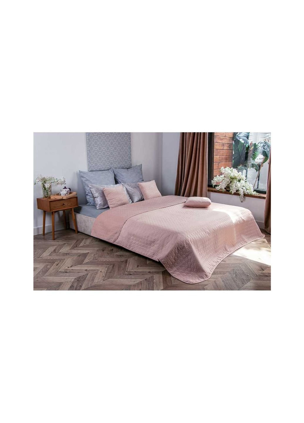 Покривало двостороннє декоративне Velour Apricot 220х240 см (330.55_Apricot) Руно (254075166)