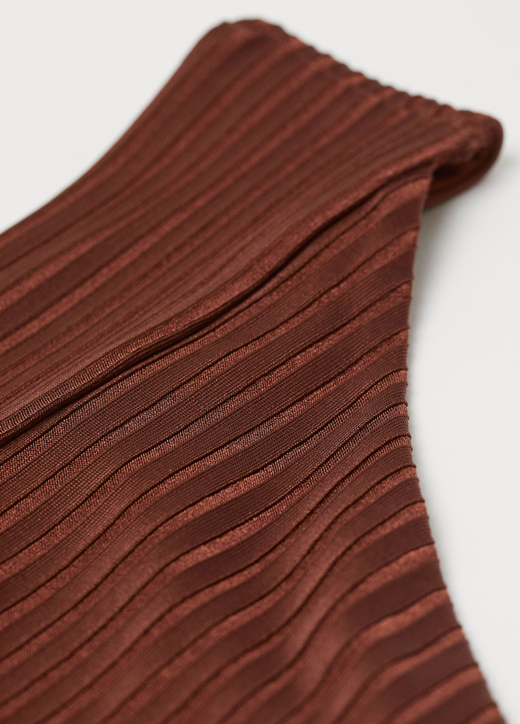 Коричневые купальные трусики-плавки однотонные H&M