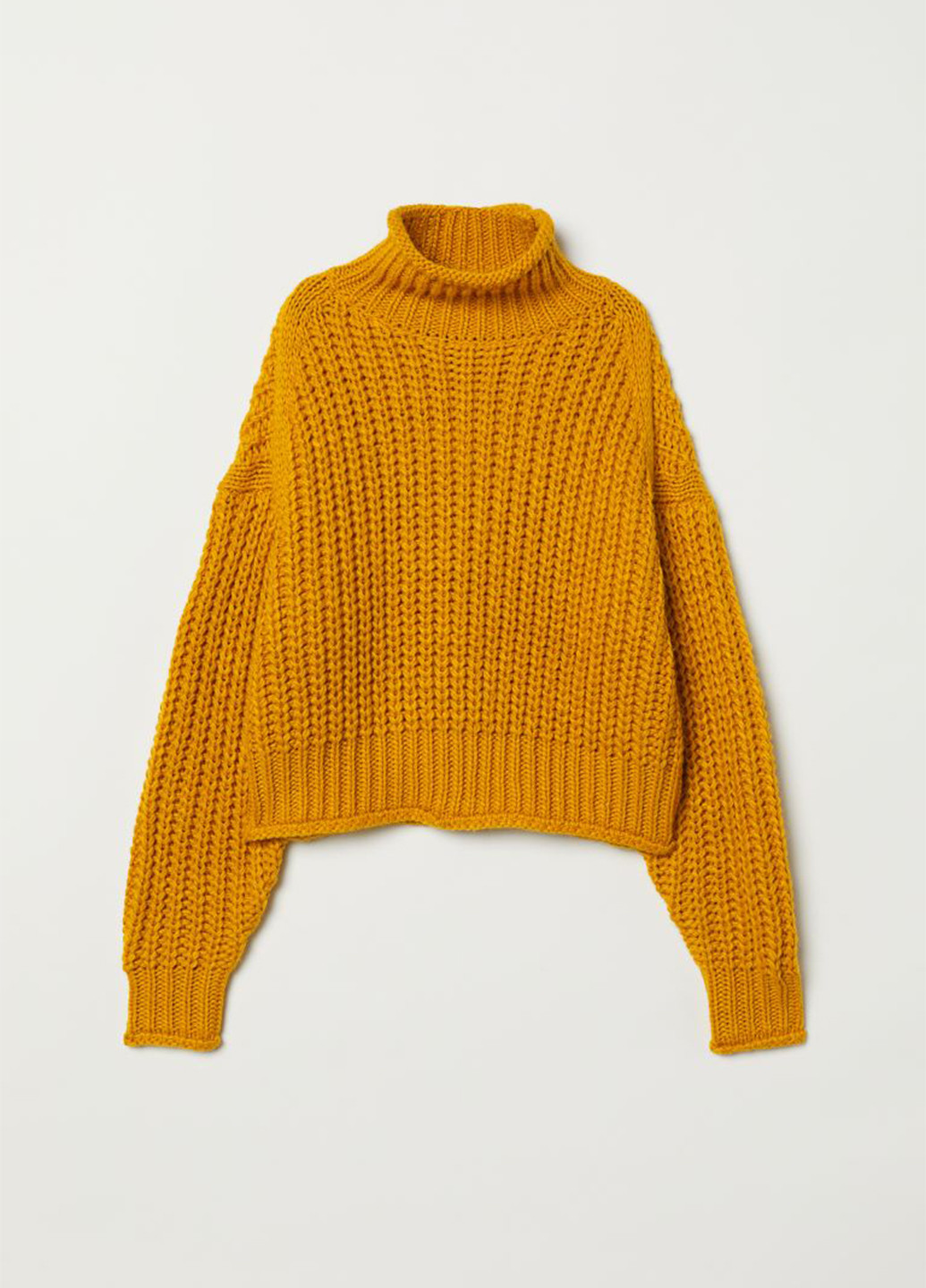 Горчичный демисезонный свитер H&M