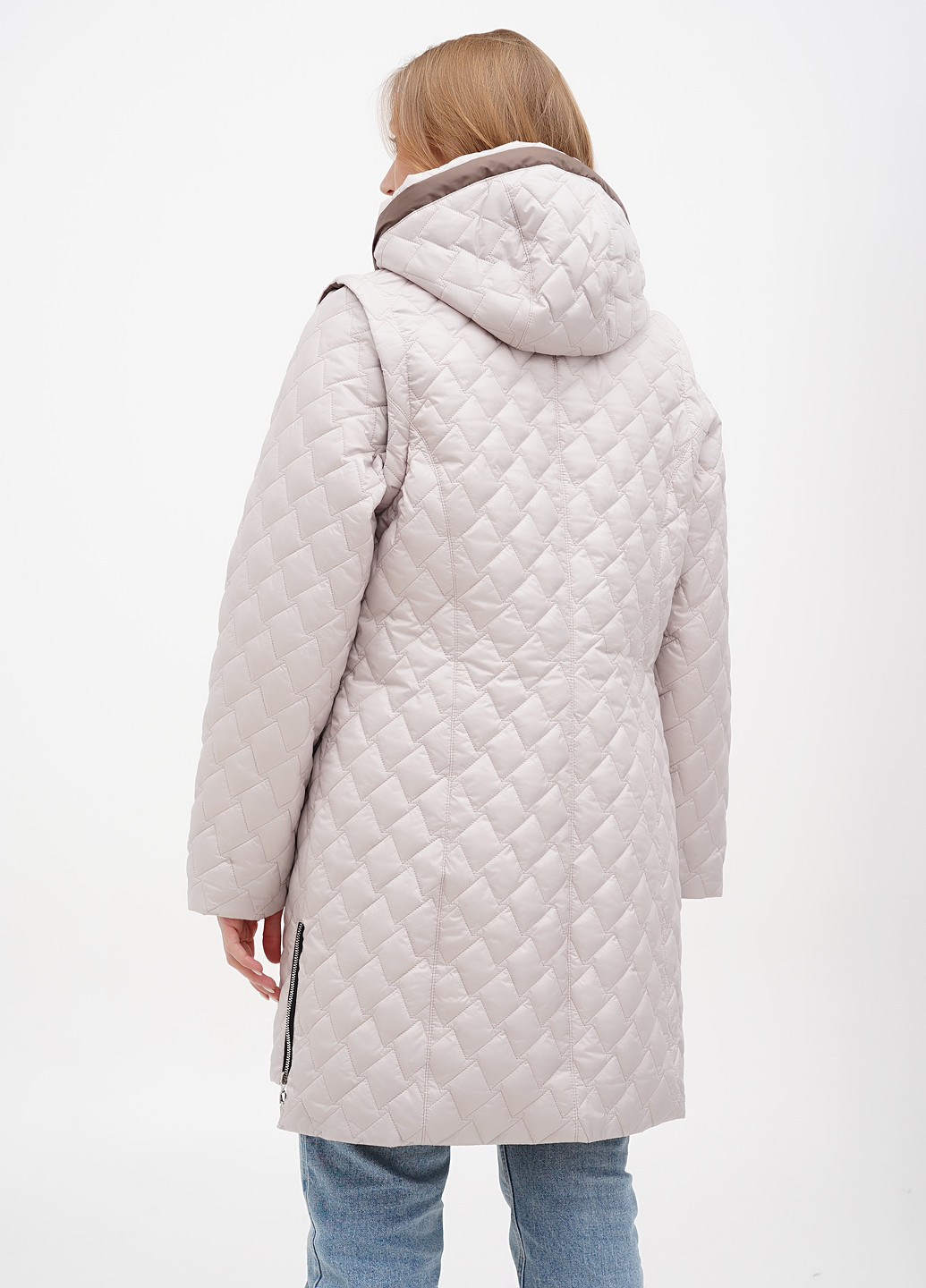 Молочная демисезонная куртка куртка-трансформер Eva Classic