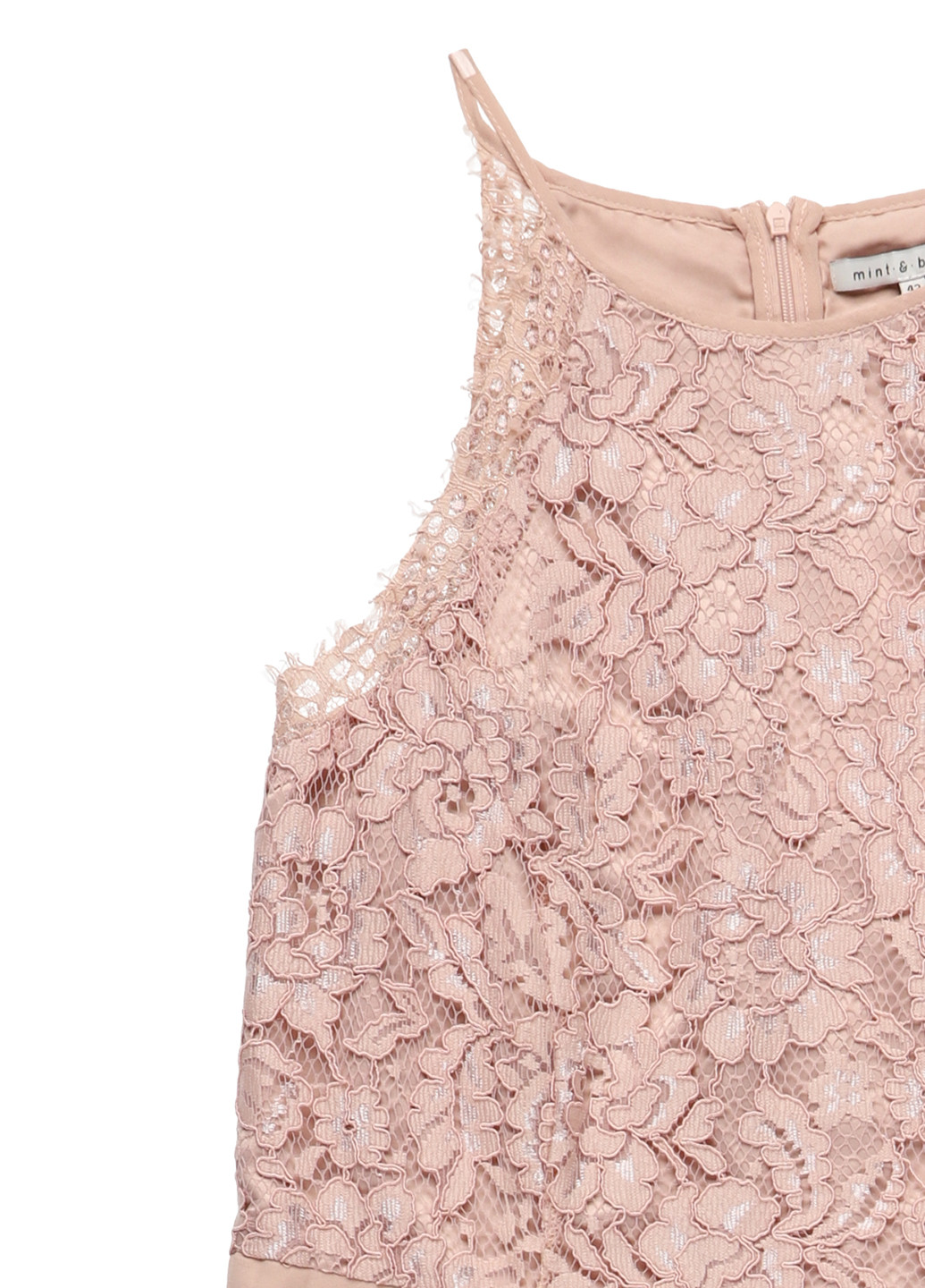 Пудрова кежуал, вечірня сукня а-силует MINT&BERRY однотонна