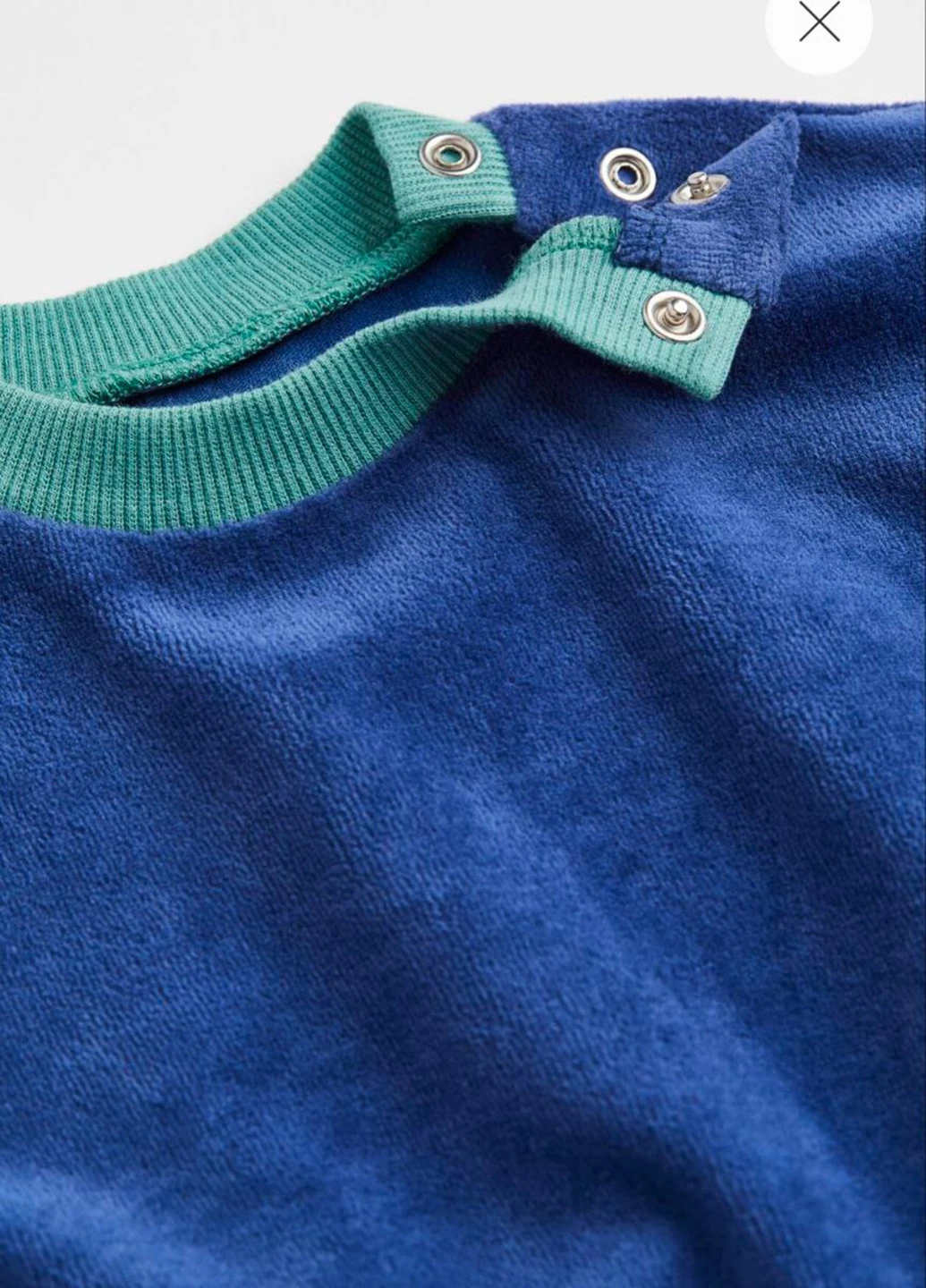 Синій світшот H&M однотонний без декору (328255900)