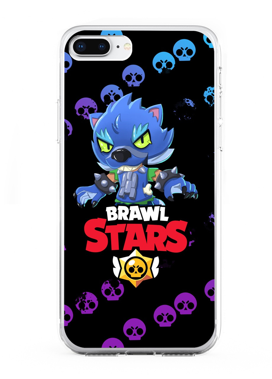 Чохол силіконовий Apple Iphone Xr Леон Вовк Бравл Старс (Leon Wolf Werewolf Brawl Stars) (8225-1014) MobiPrint (219284407)
