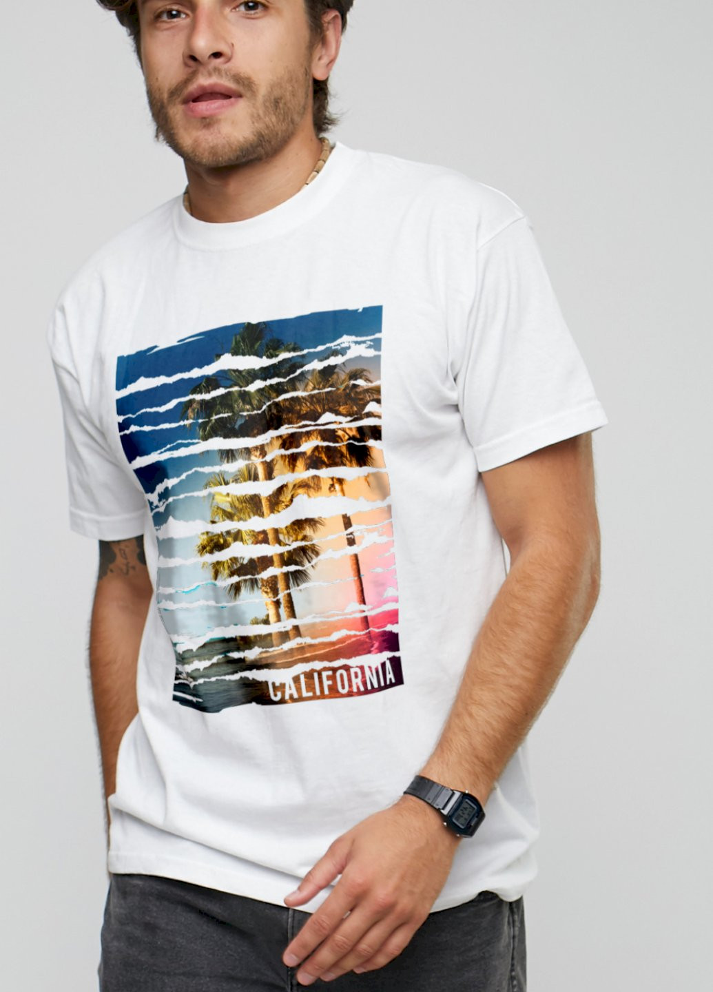 Біла футболка чоловіча YAPPI