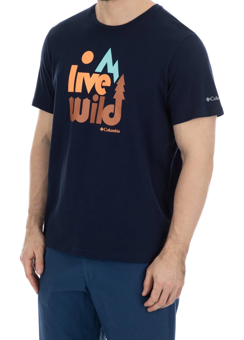 Темно-синя 1872711-683 xxl футболка чоловіча warren grove™ tee червоний р.xxl Columbia