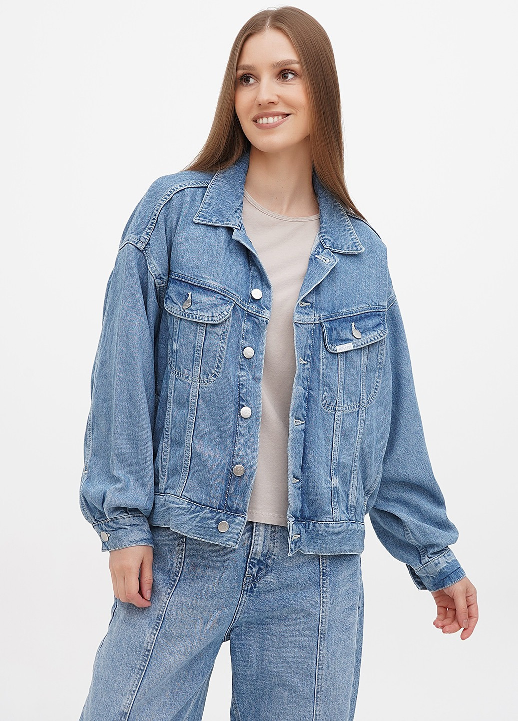 Синяя демисезонная куртка H&M