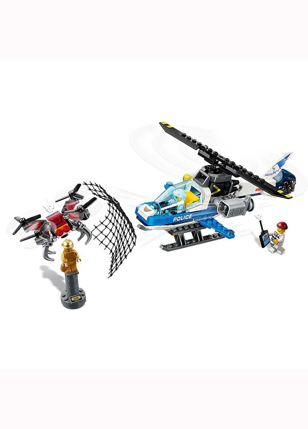 Конструктор Lego City Воздушная полиция преследование с дроном 192 элемента (207382931)
